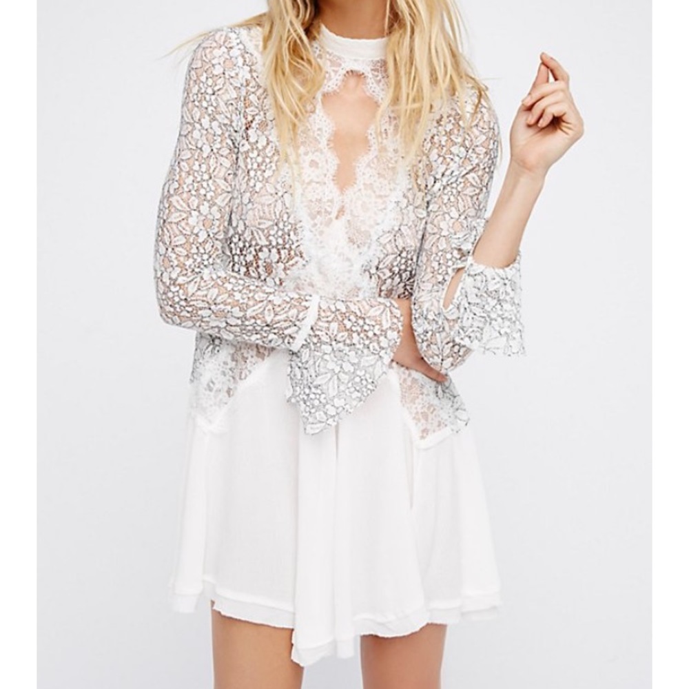 Free People Secret Origins Lace Dress
